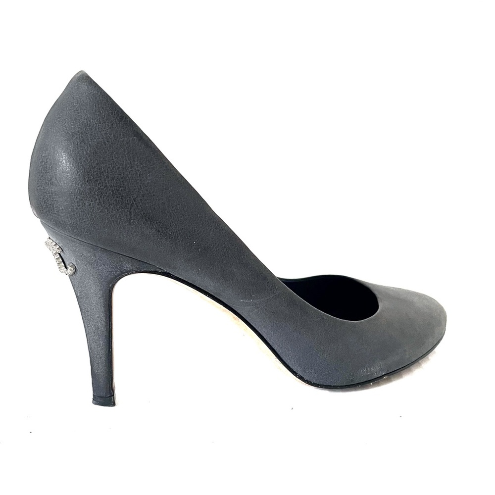 CHANEL  Lambskin Crystal CC Pumps 39.5 grey - Picture 2 of 16